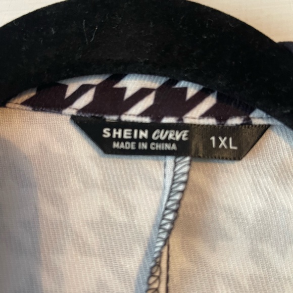 NWOT Shein Cropped Houndstooth Jacket - Picture 4 of 5